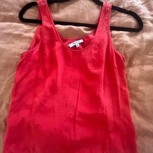 Madewell Red Tank Top Classic Sleeveless Design